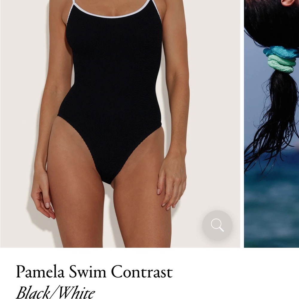 New With Tags Hunza G Pamela One Piece (Black/White)